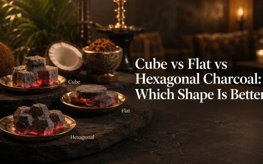 Cube vs Flat vs Hexagonal Charcoal: Which Shape Is Better? coconut charcoal shapes